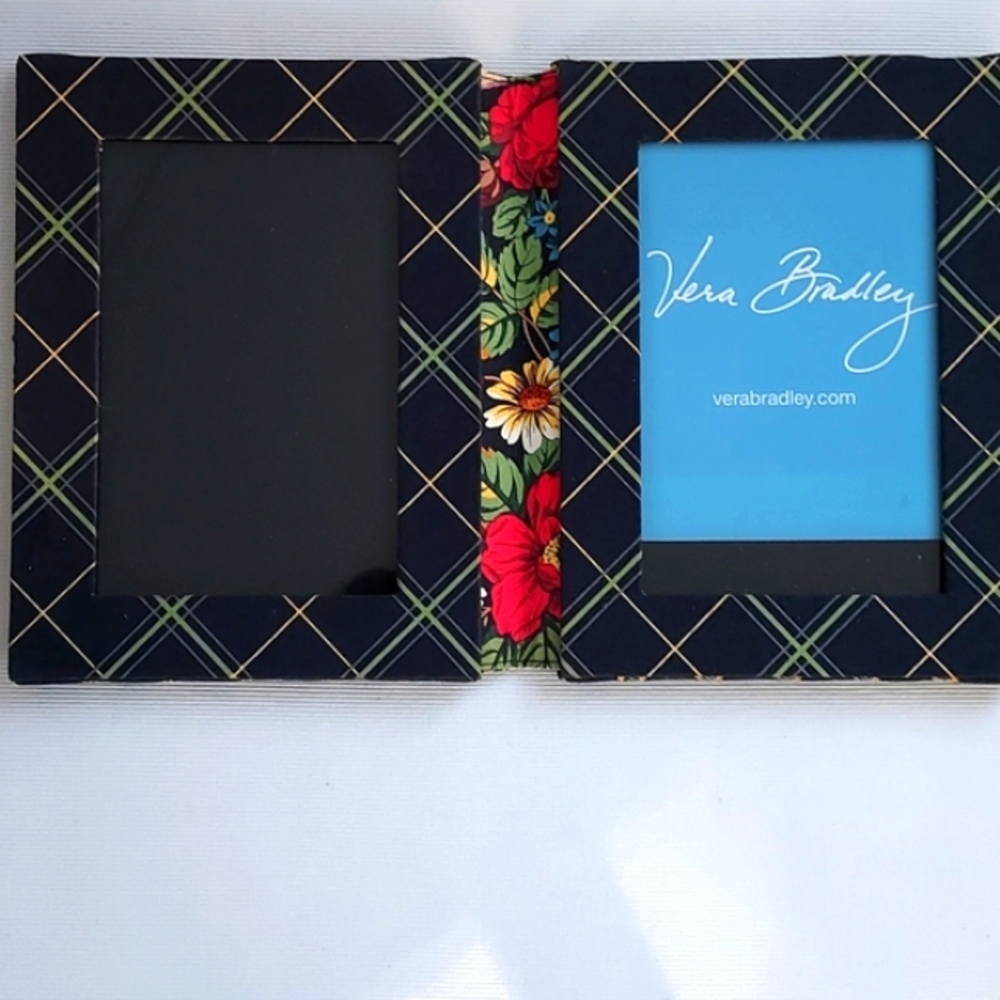 VERA BRADLEY Quilted Travel Double Picture Frame - Picture 4 of 8